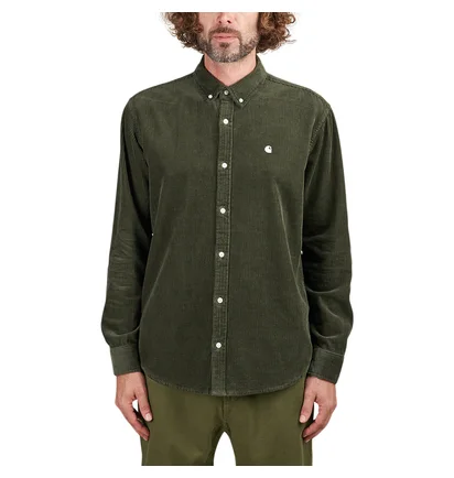 Carhartt WIP Longsleeve Madison Cord Shirt (Grün)