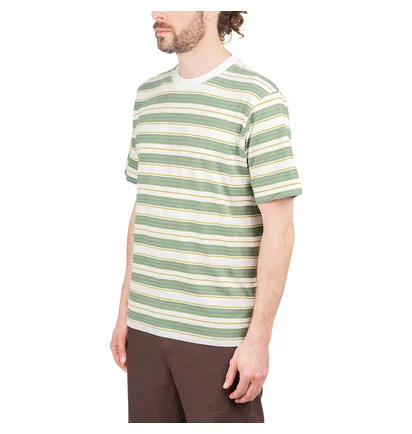 Norse Projects Johannes Multi Stripe T-Shirt (Grün / Weiß)