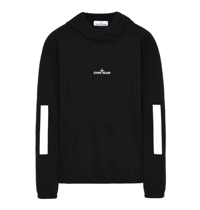 Stone Island Reflective Hoodie (Schwarz)