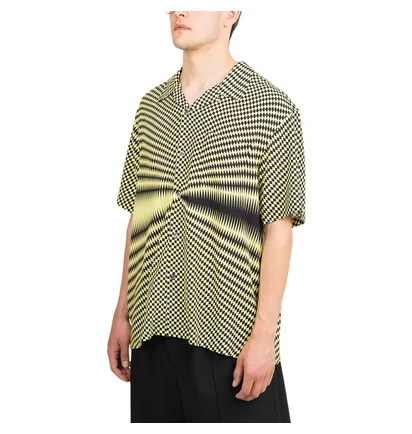 Stüssy Psychedelic Check Shirt (Schwarz/Gelb)