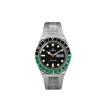 Timex Archive Q Diver Reissue 38mm (Schwarz / Grün)