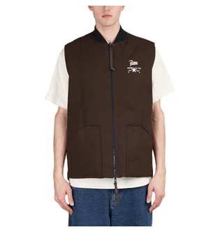 Converse x Patta Four-Leaf Clover Utility Reversible Padded Vest (Braun)