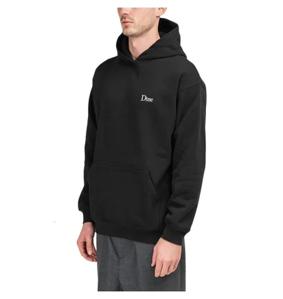 Dime Classic Small Logo Hoodie (Schwarz)