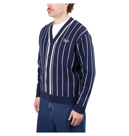 Dime Baseball Knit Cardigan (Blau)