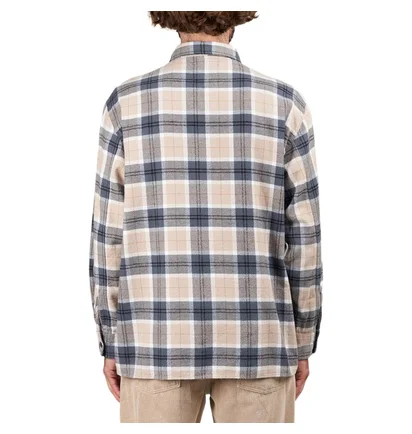 Edwin Big Shirt Longsleeve (Grau / Beige)