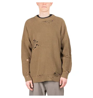 Neighborhood Savage.Crew /Ca-Knit Pullover (Khaki)