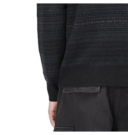Norse Projects Fairisle Cashwool (Schwarz)