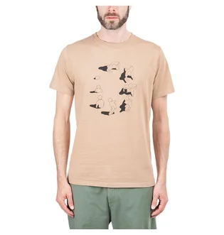 Norse Projects x Geoff McFetridge Niels Circle Logo T-Shirt (Khaki)