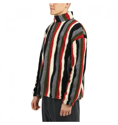 Pleasures Old E Quarter Zip Sherpa Pullover (Multi)