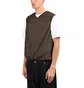 Pop Trading Company Reversible Fleece Vest (Braun)