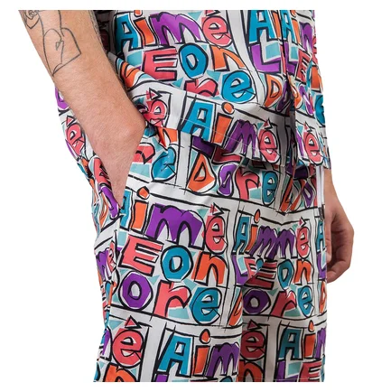 Aimé Leon Dore Crayon Print Swim Shorts (Multi)