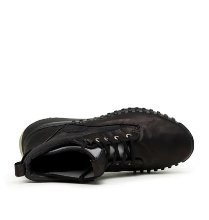 Stone Island Garment Dyed Leather Exostrike Boot (Schwarz)
