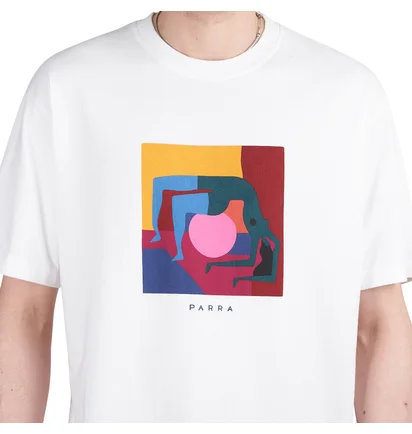 by Parra Yoga Balled T-Shirt (Weiß)