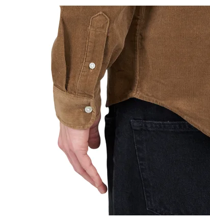 Carhartt WIP L/S Madison Fine Cord Shirt (Braun)