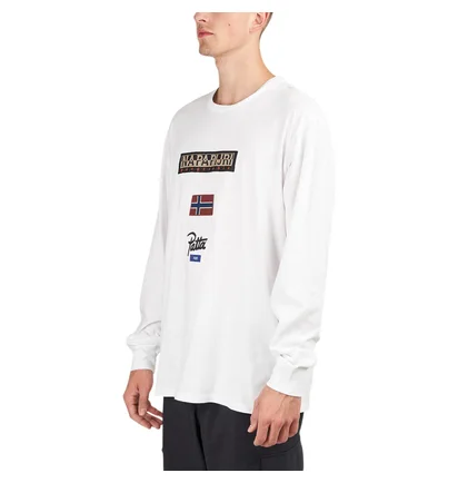 Napapijri x Patta Longsleeve Tee (Weiß)