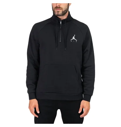 Nike Air Jordan Jumpman Half Zip Fleece Top (Schwarz)