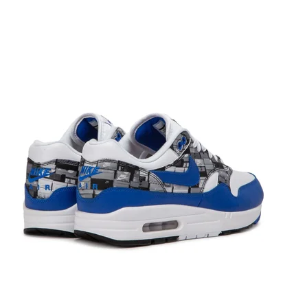 Nike x Atmos Air Max 1 Print 'We Love Nike' (Weiß / Blau)