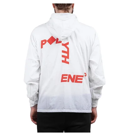 Polythene* Optics Nylon Zipped Windbreaker (Weiß)