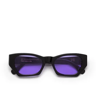 Retrosuperfuture Amata Sunglasses (Schwarz / Lila)