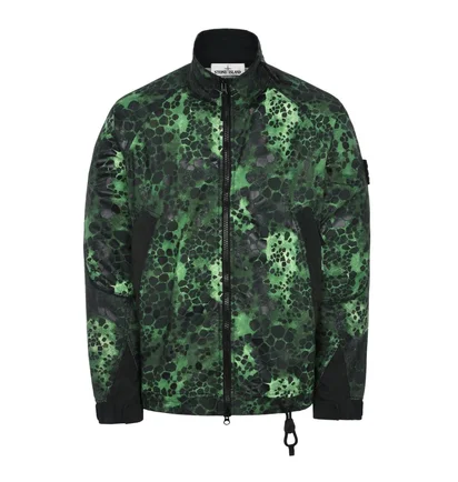 Stone Island Alligator Camo Light Cotton - Nylon Rep (Grün)