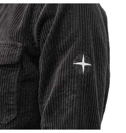 Stone Island Corduroy 2 Pocket Overshirt (Dunkelgrau)