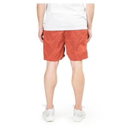 Stone Island Nylon Metal Patch Logo Swim Shorts (Orange)