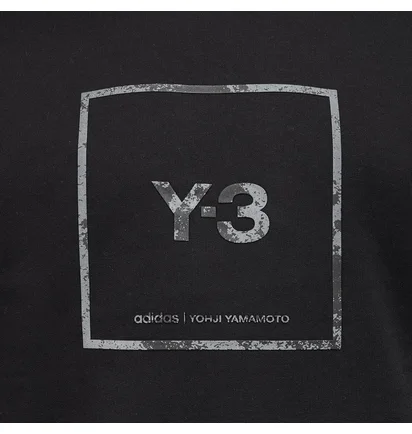 adidas Y-3 Reflective Square Logo Crewneck (Schwarz)