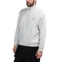 Carhartt WIP Half Zip American Script Sweatshirt (Hellgrau)