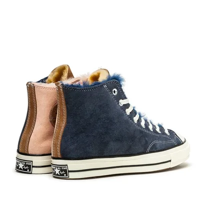 Converse Chuck 70 Hi 'Shearling' (Navy / Rosa / Braun)