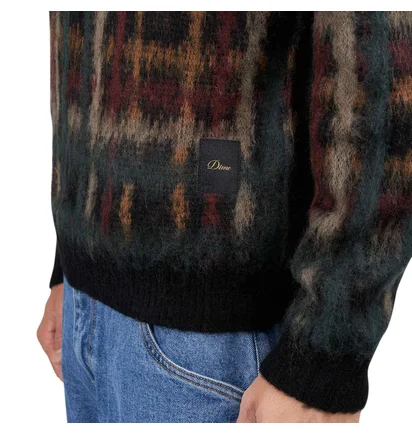 Dime Plaid Mohair Knit (Multi)
