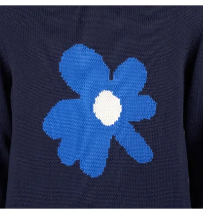 Edmmond Studios Flower Sweater (Navy)