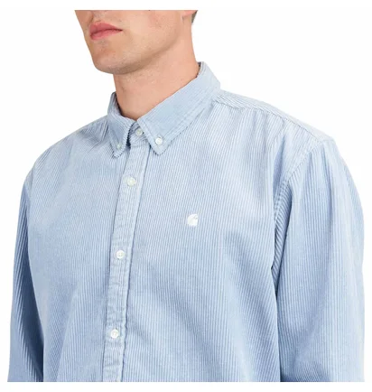 Carhartt WIP L/S Madison Cord Shirt (Blau)
