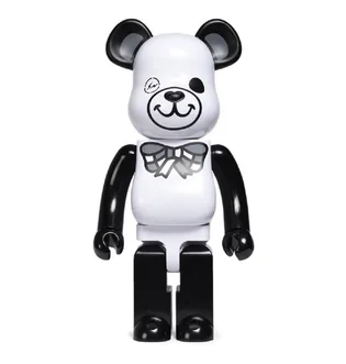 Medicom 1000% Freemasonry x Fragment Design Be@rbrick Toy (Weiß / Schwarz)