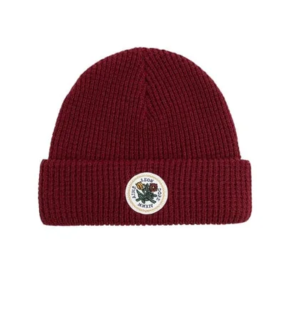 Aimé Leon Dore Waffle Knit Beanie (Burgundy)