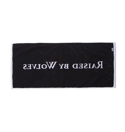 Raised by Wolves Sports Towel (Schwarz / Weiß)