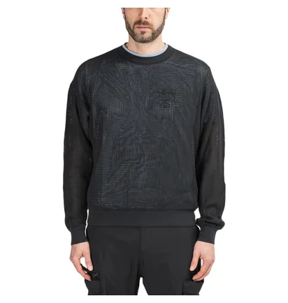 Stüssy Pig. Dyed Cotton Mesh Crew (Schwarz)