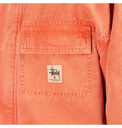 Stüssy Washed Canvas Shop Jacket (Orange)