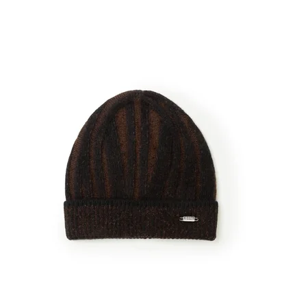 032c Zen Ribbed Beanie (Braun / Schwarz)