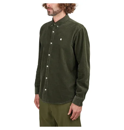 Carhartt WIP Longsleeve Madison Cord Shirt (Grün)