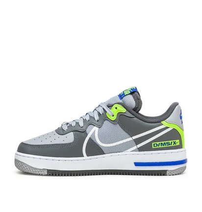 Nike Air Force 1 React (Grau / Blau)