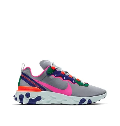 Nike WMNS React Element 55 (Grau / Fuchsia)
