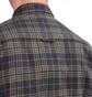 Norse Projects Villads Brushed Flannel Shirt (Navy / Gelb)