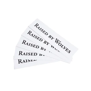 Raised by Wolves Logotype Stickers (5 Pack) (Weiß)