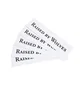 Raised by Wolves Logotype Stickers (5 Pack) (Weiß)