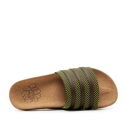 adidas Adilette 'Plant and Grow' (Braun / Grün)