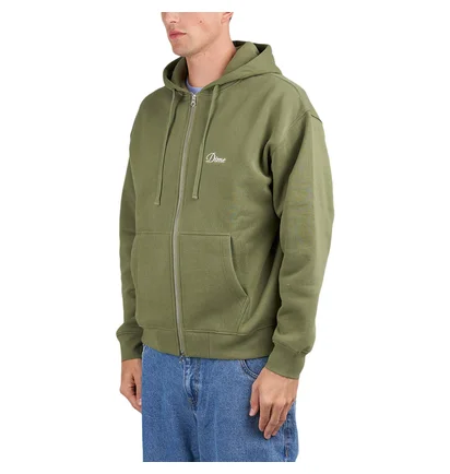Dime Cursive Zip Hoodie (Grün)