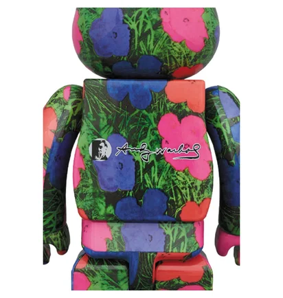 Medicom 100% + 400% Andy Warhol Flowers Be@rbrick Toy