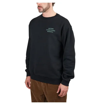 Western Hydrodynamic Research Worker Fleece Crew (Schwarz)