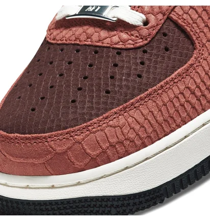 Nike Air Force 1 Premium (Rot / Beige)