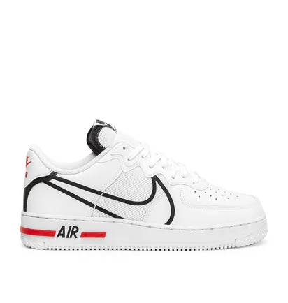 Nike Air Force 1 React (Weiss / Rot)